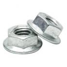 Steel Flanged Nuts 5mm Bzp (200)